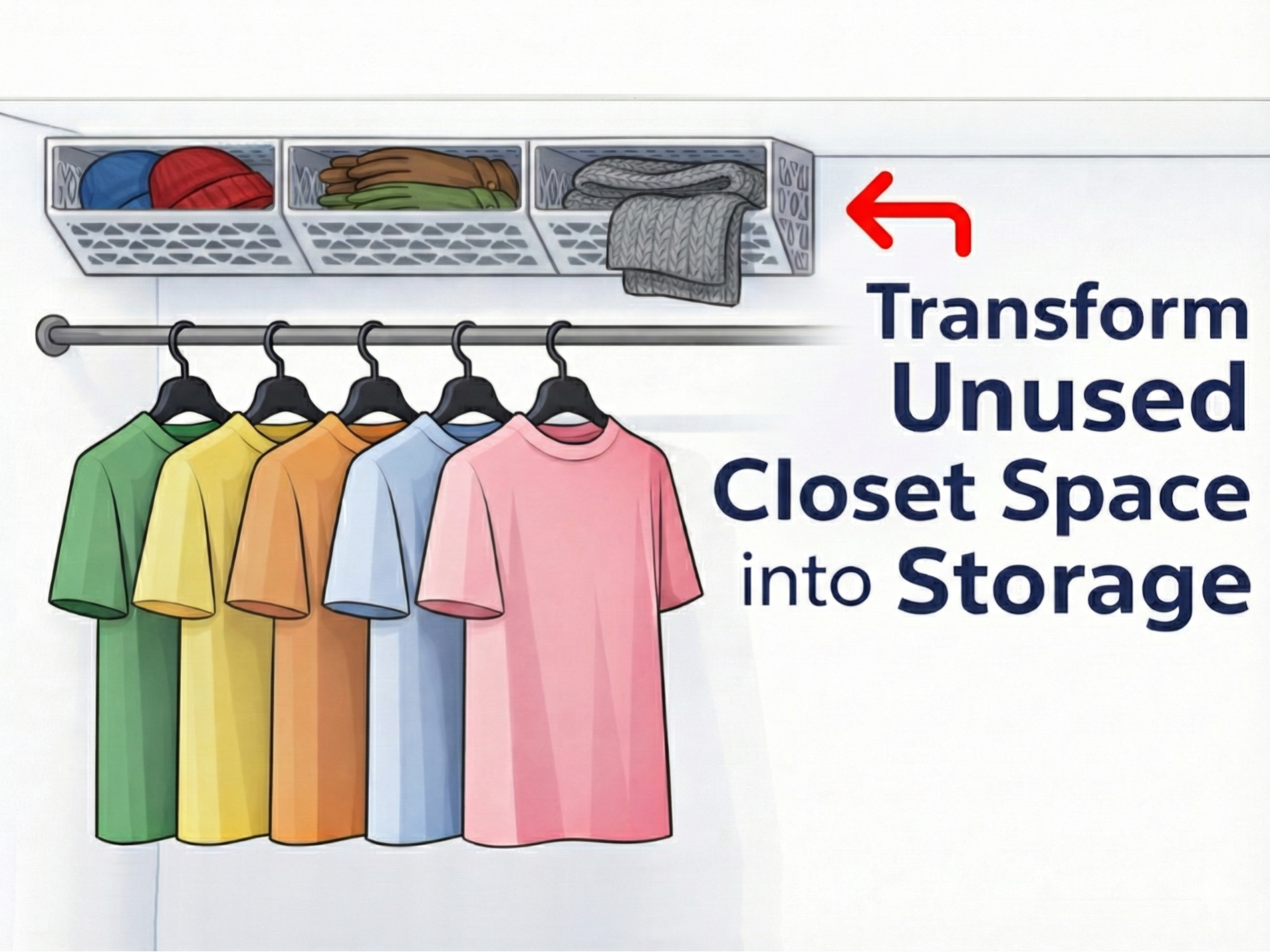 📦 Estante de Almacenamiento Superior para Armario – Optimiza tu Espacio con Estilo ✨