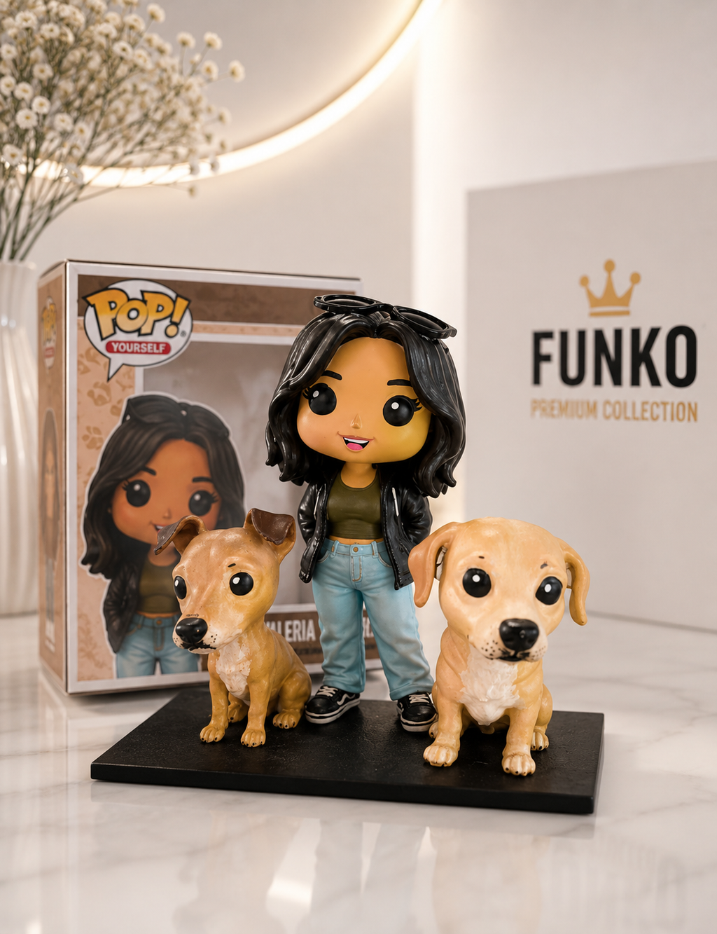 Funko Personalizado Pareja + Perro 🐶 | Figura 3D Única en Chile