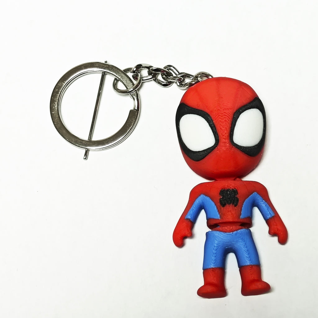 🔑 Llaveros Mini Flexi de Spider-Man – Aventuras y Agilidad en tus Llaves 🕷️