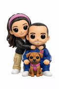 Funko Personalizado Pareja + Perro 🐶 | Figura 3D Única en Chile