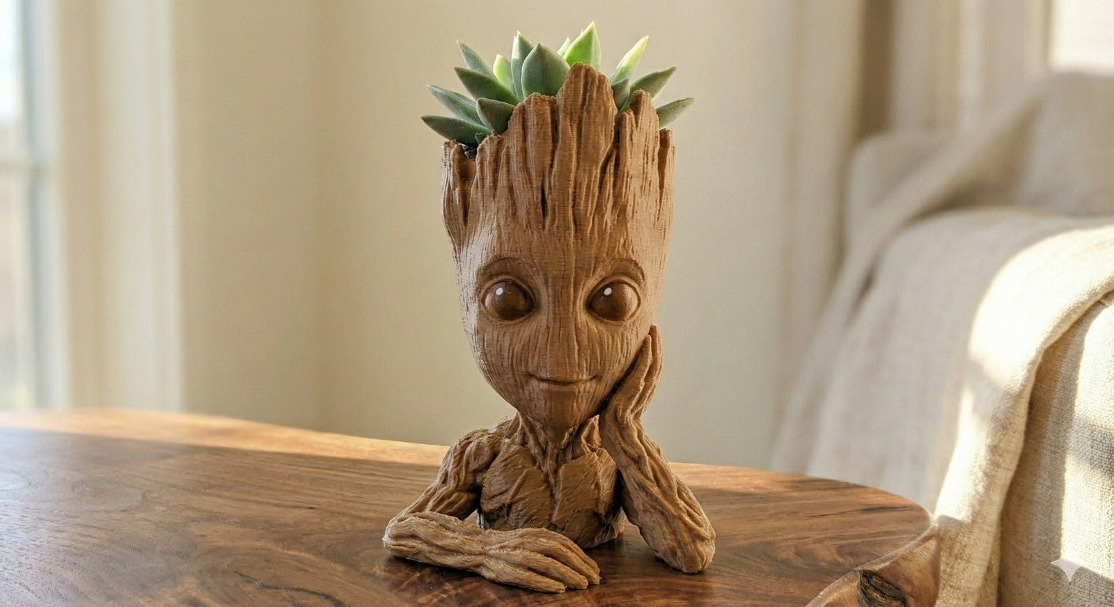 🌱✨ Macetero Groot – ¡Yo Soy Groot! ✨🌱
